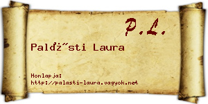 Palásti Laura névjegykártya